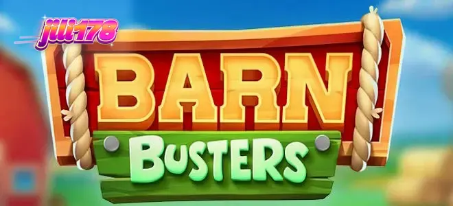 Makulay na barnyard setting sa Barn Busters slot game
